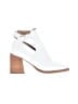 Free People 100% Leather White Ankle Boots Size EU 38 1/2 - photo 1