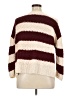 Pol Stripes Burgundy Pullover Sweater Size XL - photo 2