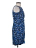 Ann Taylor Animal Print Blue Cocktail Dress Size 0 Petite - photo 4