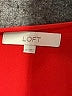 Ann Taylor LOFT 100% Polyester Solid Red Casual Dress Size 10 - photo 7