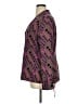 Emme Purple Long Sleeve Silk Top Size 14 - photo 5