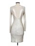 Bailey Blue 100% Polyester Metallic Silver Cocktail Dress Size M - photo 2