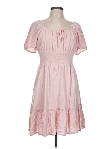 Celebrity Pink Casual Dress (view 1)