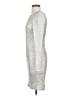 Bailey Blue 100% Polyester Metallic Silver Cocktail Dress Size M - photo 5