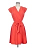 Maison Jules 100% Polyester Solid Orange Casual Dress Size 8 - photo 1
