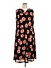 Talbots Print Black Casual Dress Size 14 - photo 1