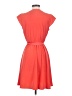 Maison Jules 100% Polyester Solid Orange Casual Dress Size 8 - photo 2