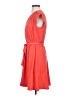 Maison Jules 100% Polyester Solid Orange Casual Dress Size 8 - photo 5