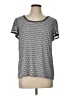 Max Studio Silver Short Sleeve Top Size L - photo 1