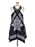 Shein Curve 100% Polyester Paisley Black Casual Dress Size 20 Plus (4) - photo 2