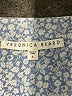 Veronica Beard 100% Cotton Blue Short Sleeve Blouse Size 6 - photo 7