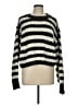 Topshop Stripes Gray Black Pullover Sweater Size 12 - photo 1