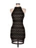 Papaya Argyle Black Cocktail Dress Size M - photo 1