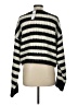 Topshop Stripes Gray Black Pullover Sweater Size 12 - photo 2