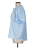 Vince Camuto 100% Polyester Blue Short Sleeve Blouse Size L - photo 5