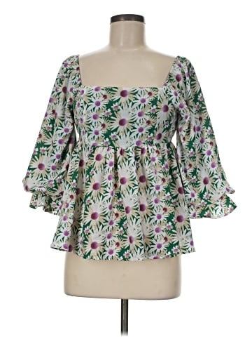 Entro 3/4 Sleeve Blouse (view 1)