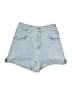 Express Blue Denim Shorts Size 2 - photo 1