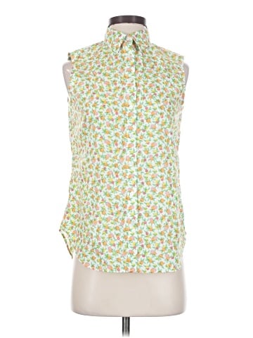 Lands' End Sleeveless Button-Down Shirt (view 1)