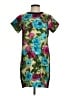 Sandro 100% Recycled Polyester Print Teal Casual Dress Size Sm (1) - photo 1