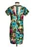 Sandro 100% Recycled Polyester Print Teal Casual Dress Size Sm (1) - photo 2