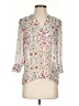 Left Coast by Dolan Paisley Ivory 3/4 Sleeve Blouse Size XS - photo 1