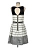 Taylor 100% Polyester Stripes Ivory Casual Dress Size 6 - photo 2
