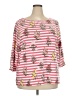 Talbots Floral Pink 3/4 Sleeve Blouse Size 3X - photo 1