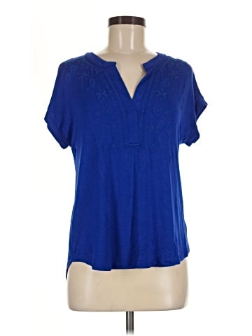 Cable & Gauge Short Sleeve Blouse (view 1)