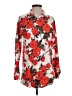 Unbranded Floral Red Long Sleeve Blouse Size S - photo 1