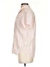 J.Crew 100% Cotton Stripes Pink Short Sleeve Button-Down Shirt Size 2 - photo 5