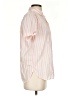 J.Crew 100% Cotton Stripes Pink Short Sleeve Button-Down Shirt Size 2 - photo 4