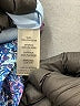 Calvin Klein 100% Polyester Paisley Blue Cocktail Dress Size 8 - photo 8
