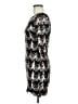 Crystal Doll 100% Nylon Graphic Silver Cocktail Dress Size M - photo 5