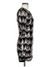 Crystal Doll 100% Nylon Graphic Silver Cocktail Dress Size M - photo 4