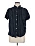 Levi's Stripes Black Short Sleeve Button-Down Shirt Size M - photo 1