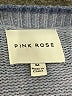 Pink Rose Solid Blue Pullover Sweater Size M - photo 4