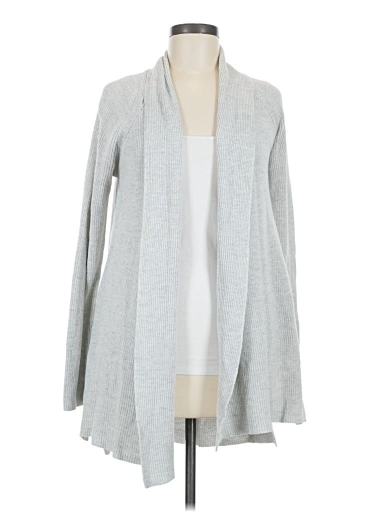 Pre-owned Athleta Cardigan Sweater In Gray