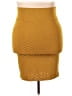 Lularoe Chevron-herringbone Yellow Casual Skirt Size 24 - 26 - photo 2