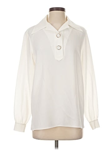 Lafayette 148 New York Long Sleeve Blouse (view 1)