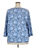 Talbots Blue 3/4 Sleeve Blouse Size 3X - photo 2
