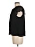 Ann Taylor LOFT 100% Polyester Black Short Sleeve Blouse Size M (petite) - photo 5