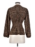 J.Crew 100% Polyester Animal Print Brown Long Sleeve Blouse Size S - photo 2
