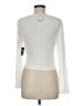 Express 100% Polyester Ivory Long Sleeve T-Shirt Size M - photo 2