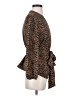 J.Crew 100% Polyester Animal Print Brown Long Sleeve Blouse Size S - photo 4
