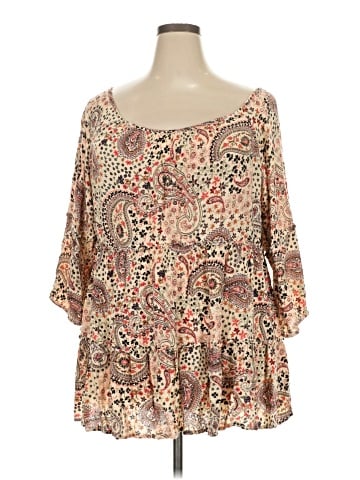 Torrid 3/4 Sleeve Blouse (view 1)