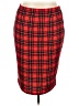 Shein Curve Plaid Red Formal Skirt Size 20 Plus (4) - photo 1