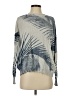 Minnie Rose 100% Cotton Tropical Gray Pullover Sweater Size S - photo 1