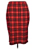Shein Curve Plaid Red Formal Skirt Size 20 Plus (4) - photo 2