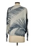 Minnie Rose 100% Cotton Tropical Gray Pullover Sweater Size S - photo 2