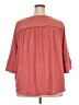New Directions Pink Red 3/4 Sleeve Top Size 3X - photo 2
